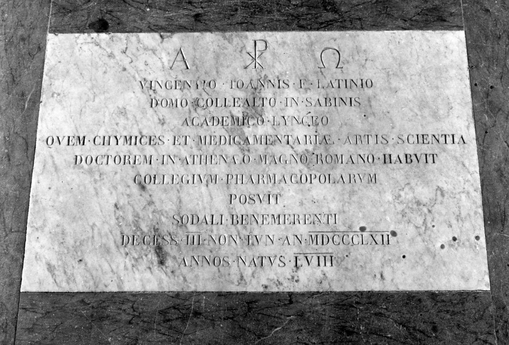 lapide - ambito romano (sec. XIX)